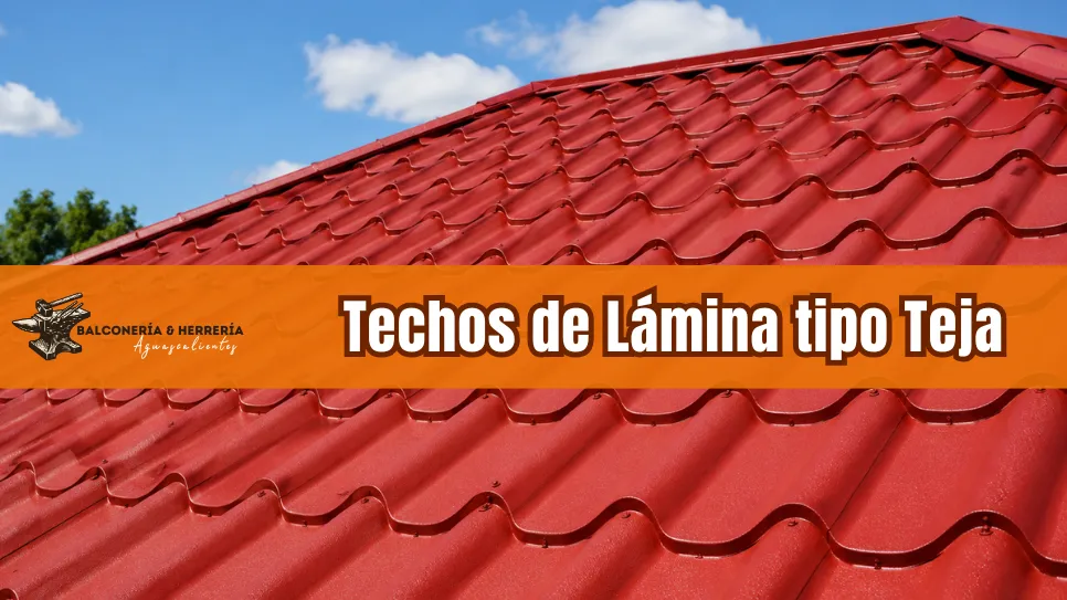 Lámina Roja para techos exteriores en Aguascalientes